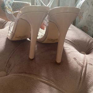 Clear nude with rime-stones beautiful new